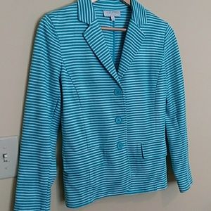 Jacket Talbots stripes turquoise